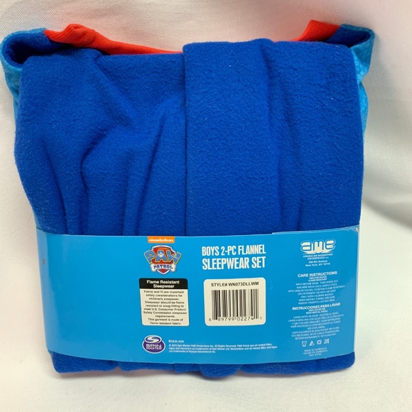 Paw Patrol Sz 24M 2 Piece Flannel Sleepwear Set - Picture 2 of 5
